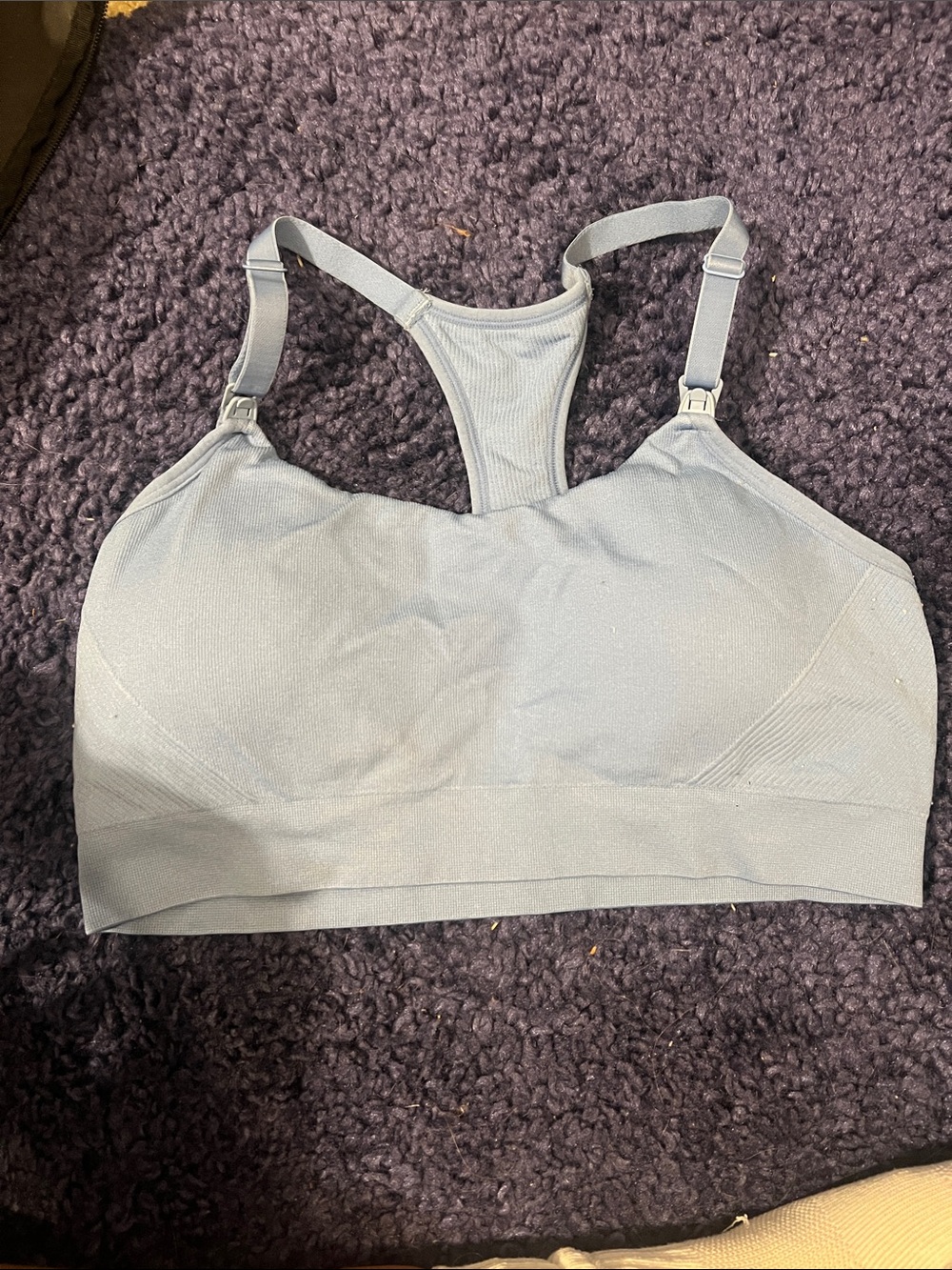 Auden Light Gray Racerback Sports Bra